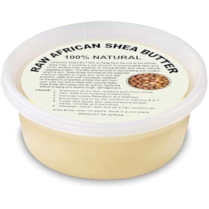 Raw African Shea Butter - 100% Pure Natural Unrefined - Imported From Ghana (Ivory, 8 oz) - Image 1